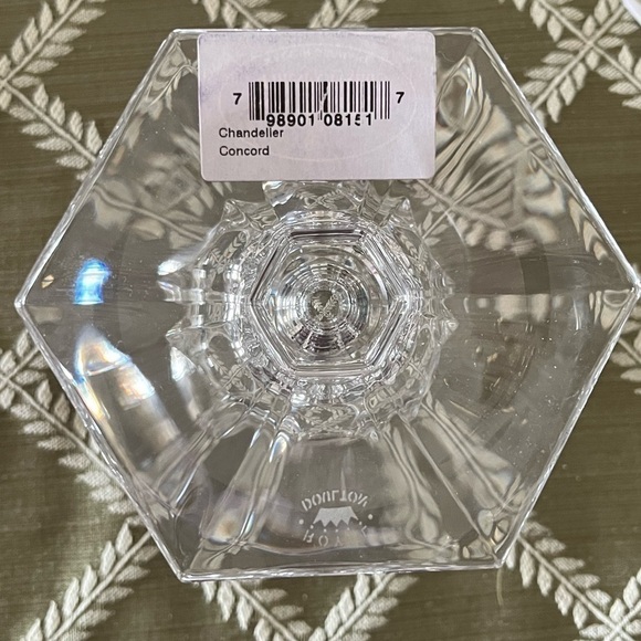 Royal Doulton Triple Use Crystal Pedestal Candle Holder - Picture 6 of 7